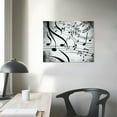 thumbnail image 3 of Nawypu  Music Wall Art Decor Music Note Pictures Canvas Prints Beautiful Notes Beating on Staff Picture Black White Artwork Home Studio Musical Gifts Decoration Ready to Hang, 3 of 4