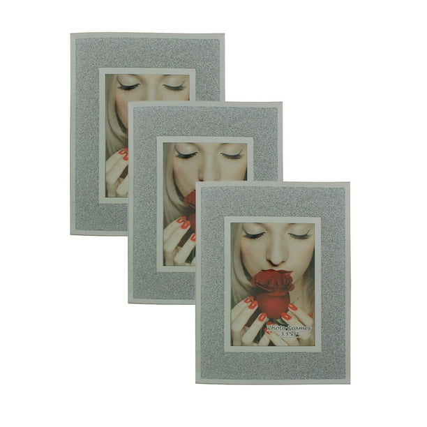 Download Elegant Designs Glass Picture Frame Silver Sparkling ...