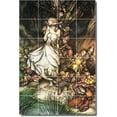 thumbnail image 1 of Ceramic Tile Mural-Arthur Rackham Illustration Painting 15. 24" w x 36" h using (24) 6 x 6 ceramic tiles, 1 of 3