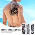 thumbnail image 4 of 8 Piezas de Pegatinas para Tatuajes de Brazo PENGJTMXG Calcomanías Temporales Impermeables Halloween, 4 of 4