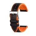 thumbnail image 3 of Correa de caucho de fibra de carbono para reloj Fossil de 20 mm y 22 mm con cierre de acero inoxidable y cadena deportiva resistente al agua para reloj Mido T-issot, 3 of 5