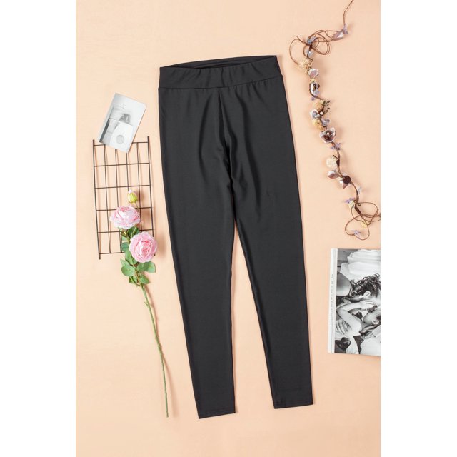 ABPHQTO Leggings de mujer de cintura alta elásticos grises