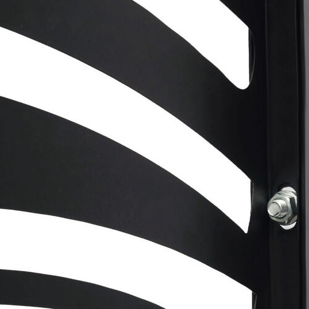 Modern Black Decorative Wall Metal Fence Free Standing Privacy Screen Outdoor