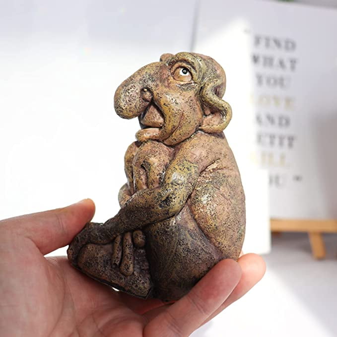 STATUE DE GARGOUILLE Baphomet Décor Jardin Statues D'extérieur EUR 35