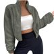 thumbnail image 1 of Puntoco Chaqueta De Mujer Suéter De Color Sólido para Mujer Suéter De Felpa Abrigo/Chaqueta Informal De Manga Larga Liquidación De Navidad Puntoco Puntoco-3409, 1 of 2