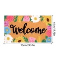 thumbnail image 2 of Welcome Spring Doormat | Indoor Outdoor Entryway Rug with Non-Slip Backing | 45x75cm Rectangle Door Mat for Porch, Patio, Garage & Home Decor, 2 of 6