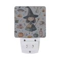 thumbnail image 5 of Yayeee LED Plug in Night Light for The Home with Auto Dusk to Dawn Light Sensors, 2 Pack, Watercolor Halloween Girl, 5 of 6