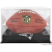 New England Patriots Black Base Football Display Case