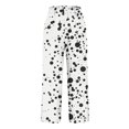 thumbnail image 4 of Women's Pants Under $10 Plus Size Staright Leg Printed Rolled Casual Pocket Straight Leg Pants, 4 of 5