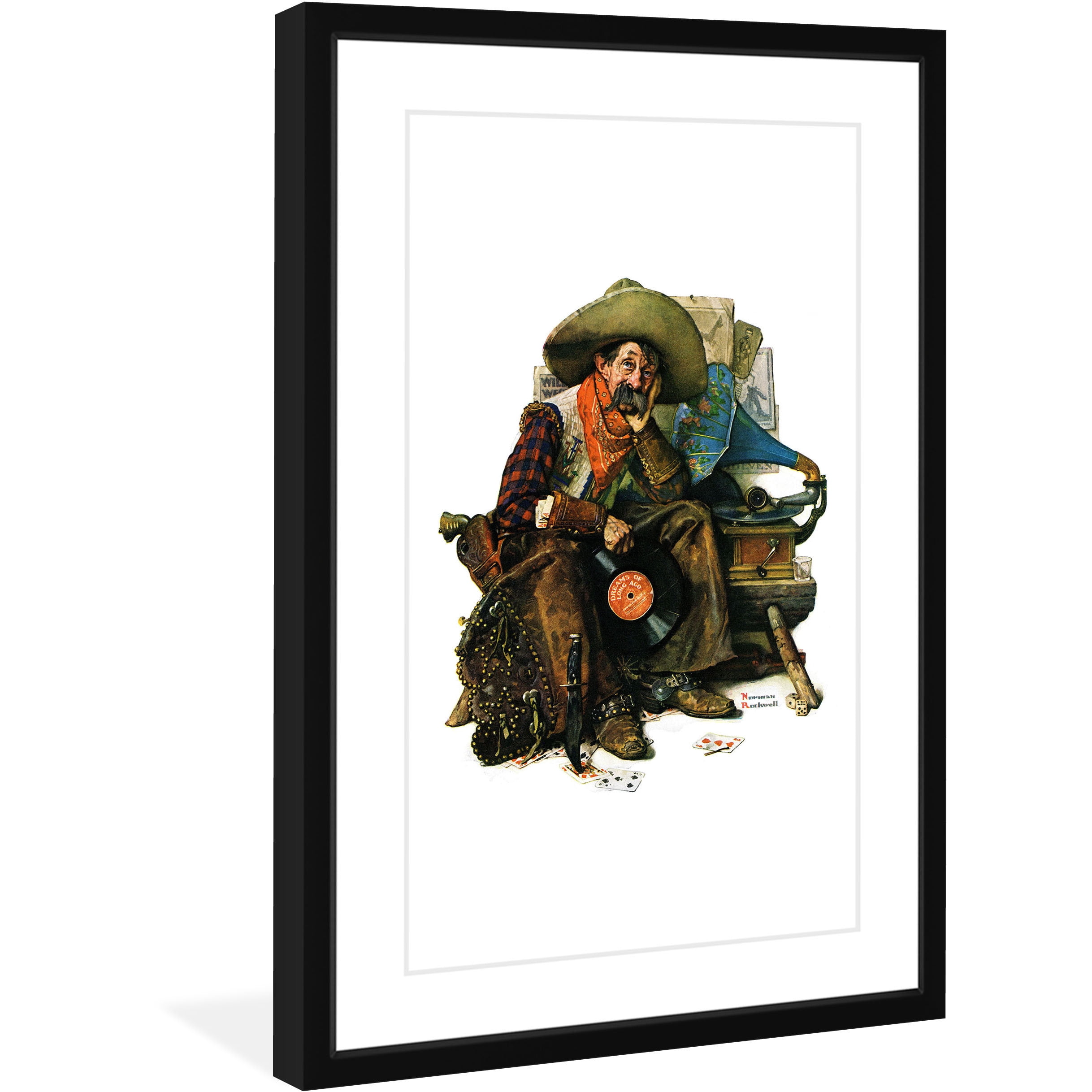 Marmont Hill 'Dreams Of Long Ago' by Norman Rockwell Framed Painting Print