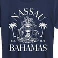 thumbnail image 3 of Instant Message - Nassau Bahamas Crest - Women's Short Sleeve Graphic T-Shirt, 3 of 6