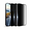 thumbnail image 1 of ccwmincc [3 Pack Privacy Screen Protector for Samsung Galaxy S24 FE Tempered Glass Film, Anti Spy Anti-Scratch Gloss Finish Scratch Resistant High Sensitivity, Black, 1 of 1
