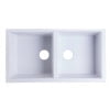 thumbnail image 5 of ALFI brand AB3420UM-W White 34" Undermount Double Bowl Granite Composite Kitchen Sink, 5 of 11