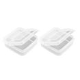 thumbnail image 4 of Homoyoyo Transparent PP Multi-Function Butter and Cheese Storage Container Set 2 Pieces Easy to Clean, 4 of 8