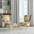 thumbnail image 2 of Designart « Réalités Croisées en Jaune et Gris I » Abstractions Jaunes Fauteuil d'Appoint Rembourré - Fauteuil Moderne pour Salon, 2 of 7