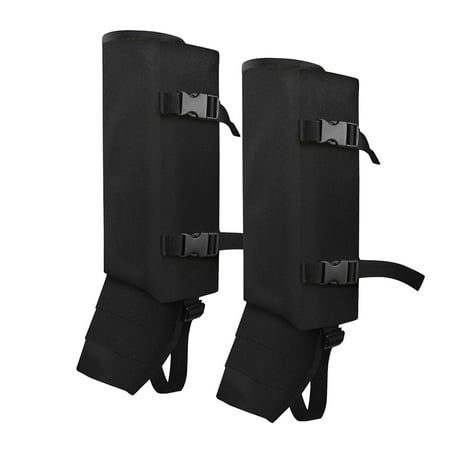 Aqyh Waterproof Leg Gaiters - Quick Release Adjustable Size - Bite Protection for Camping Hiking - Lower Leg Guard Gaiters