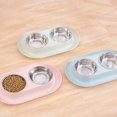 thumbnail image 5 of Comedero para mascotas, tazón de acero inoxidable, tazón de comida para mascotas, tazón de alimentación de doble lavabo MFZFUKR BST3004131-2, 5 of 5