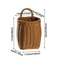 thumbnail image 2 of Woven Wall Mounted Storage Shelf Decorative Handled For Home Kitchen Organizer, 2 of 4