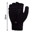 thumbnail image 2 of Flip lindos guantes de lana de doble uso, cálidos guantes de lana de medio dedo y medio dedo de otoño e invierno para mujeres y hombres Zhivalor OTTO-LQ-0084, 2 of 6