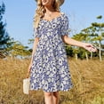 thumbnail image 4 of Vestido de manga corta con textura de carne en primer plano, vestidos elegantes para mujer, ropa femenina, vestido, 4 of 7