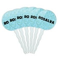 thumbnail image 1 of Rosalva Cupcake Picks Toppers - Set of 6 - Blue Speckles, 1 of 1