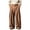 Brown, variant on Cmfcve Mens Dress Pants Business Casual Trousers Pleated Front Baggy Wide Leg Work Pants