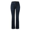 thumbnail image 2 of Gibobby Pantalones para mujer Pantalones vaqueros sueltos de estilo de moda con diseño de pierna recta de cintura alta informal para mujer(Azul oscuro,M), 2 of 5