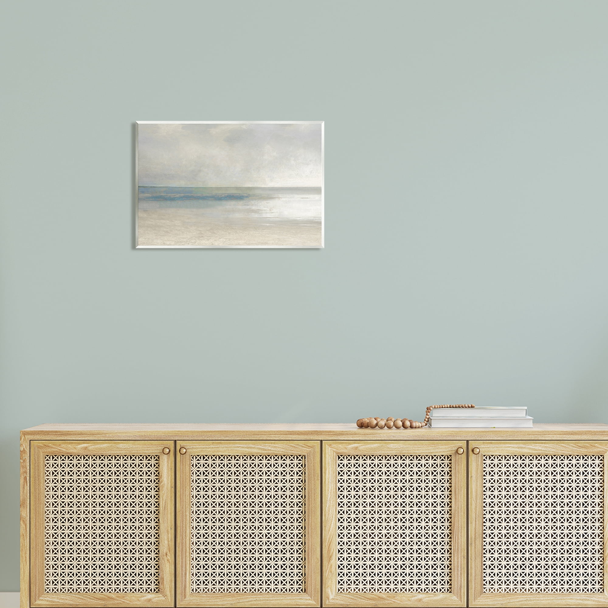 Stupell Abstract Beach Horizon Landscape Landscape Painting Wall Plaque Unframed Art Print Wall Art