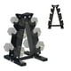 thumbnail image 1 of Rack Gym, Rack Mancuernas, 3 Niveles, Estante de Mancuerna 5 a 50 Lbs, Almacenamiento de Mancuernas, Alta Resistencia Para Gimnasio en Casa, Pilates, 55 * 37 * 36 cm, 1 of 7