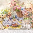 thumbnail image 4 of 180pcs Scrapbook Stickers, Picnic, Garden, Vintage Characters, Fruits, Desserts, Plants and Flowers Theme PET Landscape Sticker for Journaling, Scrapbooking, Junk Journal Supplies, DIY Crafts, 4 of 9