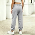 thumbnail image 6 of FSYBOA Girls Sweatpants with Pockets, Drawstring Relaxed Fit Casual Elastic Bottom Kids Fall Joggers Pants Gray Size 7-8T, 6 of 8