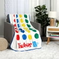 thumbnail image 4 of Hasbro Twister Throw, 50" x 60", 4 of 5