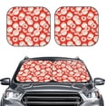 thumbnail image 2 of Balery 2 Piece Tomatoes Car Windshield Sun Shade|Foldable Front Windshield Shade for Car Front Window for Most Sedans SUV Truck-, 2 of 7
