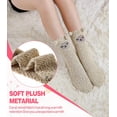 thumbnail image 7 of Fuzzy Socks for Women Soft Cozy Fluffy Winter Warm Slipper Socks Home Sleeping Animal Socks, 7 of 7