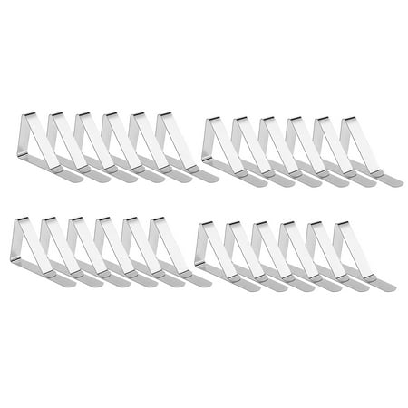 

Chamat 24 Pack Tablecloth Clips Picnic Table Clips Table Cloth Cover Clamps Table Cloth Holders for Picnics Weddings Party