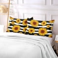 thumbnail image 7 of GZHJMY Sunflower Standard Pillowcase Super Soft Cozy Plush Pillow Case with Zipper for Sofa Bed Couch, 20 x 26 Inch, 7 of 7