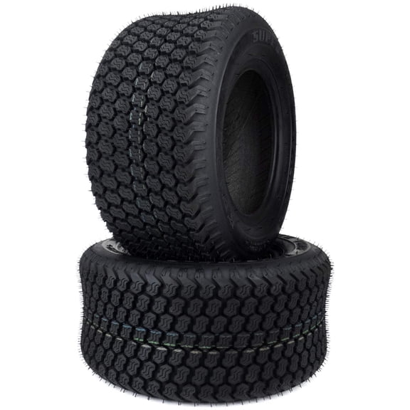(2) OTR 16x6.50-8 Grassmaster Tread Tires 4 Ply for Lawn and Garden Tractors