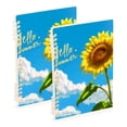 thumbnail image 2 of Spiral Notebooks 60 Sheets 120 Pages A5 Journal Notepad 8.3x5.7 Inch Thick Adjustable College Ruled Paper Hello Summer Sunflower, 2 of 8