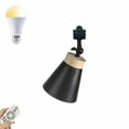 thumbnail image 1 of FSLiving Remote Control Pendant Light H-Type Track Ceiling Light w/Adjustable Angle Metal Shade Dimmable Track Light Fixture for Gallery Kitchen Living Room Office,Track Not Included - Black(1 Pack), 1 of 7