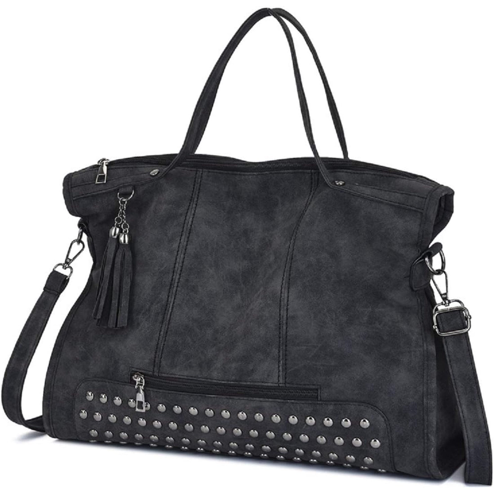 Handbags for Women Shoulder Tote Zipper Purse PU Leather Top-handle Satchel Bags