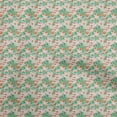 thumbnail image 1 of oneOone Cotton Poplin Sea Green Fabric Leaves Sewing Material Print Fabric By The Yard 42 Inch Wide, 1 of 5