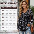 thumbnail image 7 of DISNIMO Cartoon Cat Printed Sweatshirts for Women Waffle Hoodies V Neck Pullover Tops Long Sleeve Shirts for Fall Winter, L, 7 of 7