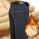thumbnail image 4 of Pantalones largos informales para hombre: sin arrugas, con forro polar, poliéster, para todas las estaciones, informales/de negocios, tallas reales, tallas S-XXXL, fáciles de combinar con camisetas., 4 of 6