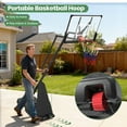thumbnail image 5 of GVDV Portable Basketball Hoop with 44-Inch Shatterproof Backboard, Adjustable Height 4.5-10 ft for Kids, Teens & Adults, Indoor and Outdoor Use​, 5 of 9