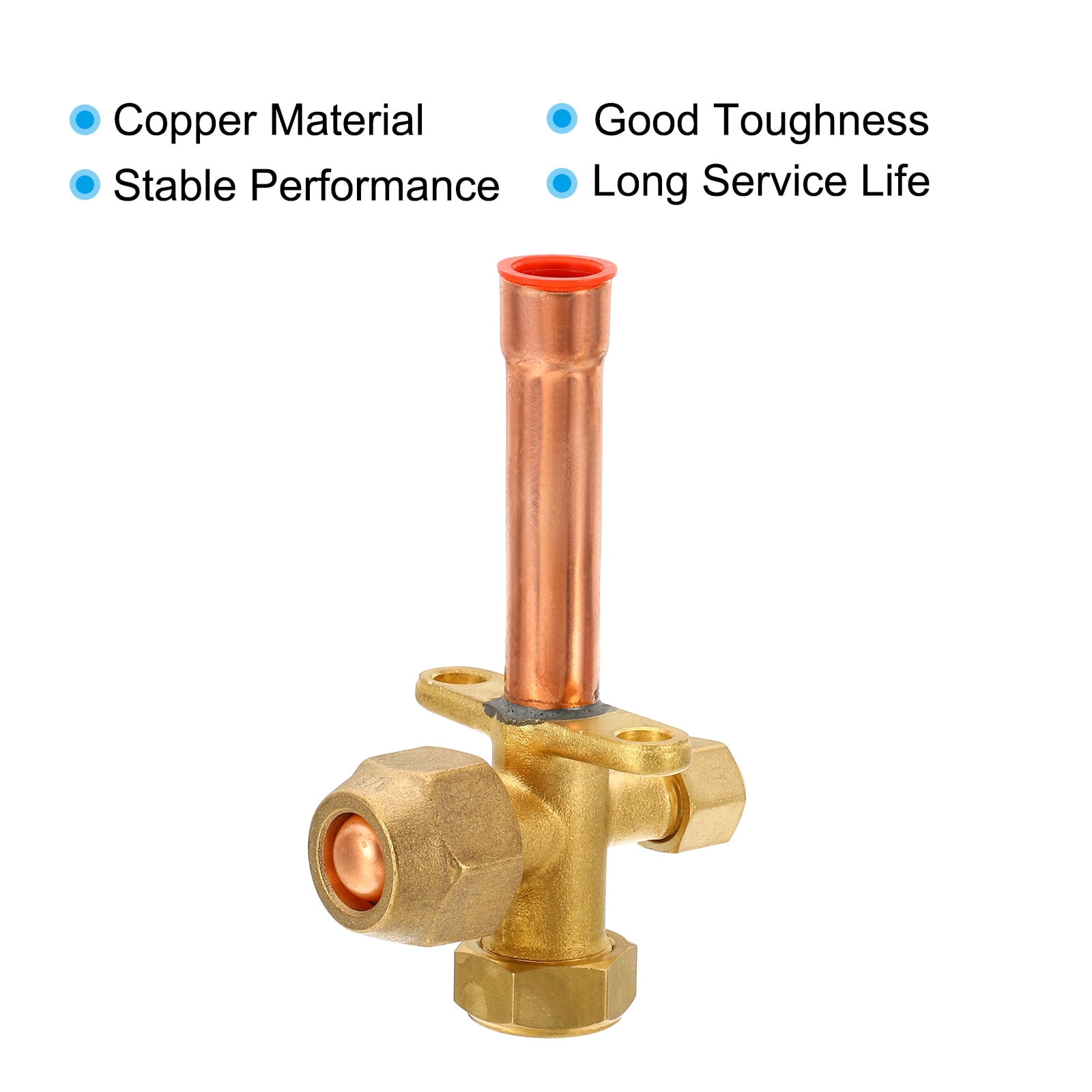 Unique Bargains Air Conditioner Stop Valve 3 Way Angle Stop Valve 60 x 12.7mm
