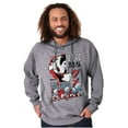 thumbnail image 4 of The Smurfs Kanji Up To No Good Men Big & Tall Graphic Hoodie Brisco Brands 2X, 4 of 5