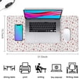 thumbnail image 5 of Long Mouse Pads for Desk,Red Christmas Tree Pattern Desk Mats on Top Of Desks, Desk Mouse Pad Extra Large with 3mm Non-Slip Base and Stitched Edge for Gaming,Office,Work,Home 31.5x15.7in, 5 of 5