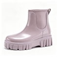 thumbnail image 5 of Miqool Womens Rain Boots, Waterproof Platform Rubber Chelsea Rainboots, Comfortable Short Ankle Garden Boots for Outdoor Work, 5 of 7