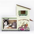 thumbnail image 5 of Beds for Indoor Cats, Cardboard  House with Scratchers, Coffee Shop, Large Sturdy  Furniture Condo Cave Tent, Easy to Assemble Pet Toys Accessories Stuffs, Bunny Small Animals, 5 of 6
