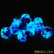 thumbnail image 2 of Set de dados Bescon Bicolor Brillante D6 16 mm Blue Dawn (12), 2 of 7